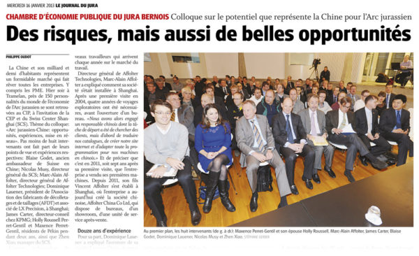 Des risques, mais aussi de belles opportunités - Journal du Jura | 16.01.2013