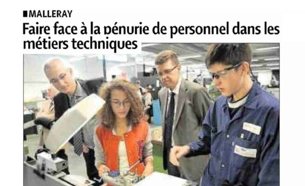 Faire face à la pénurie de personnel dans les métiers techniques - Quotidien Jurassien | 29.10.2013