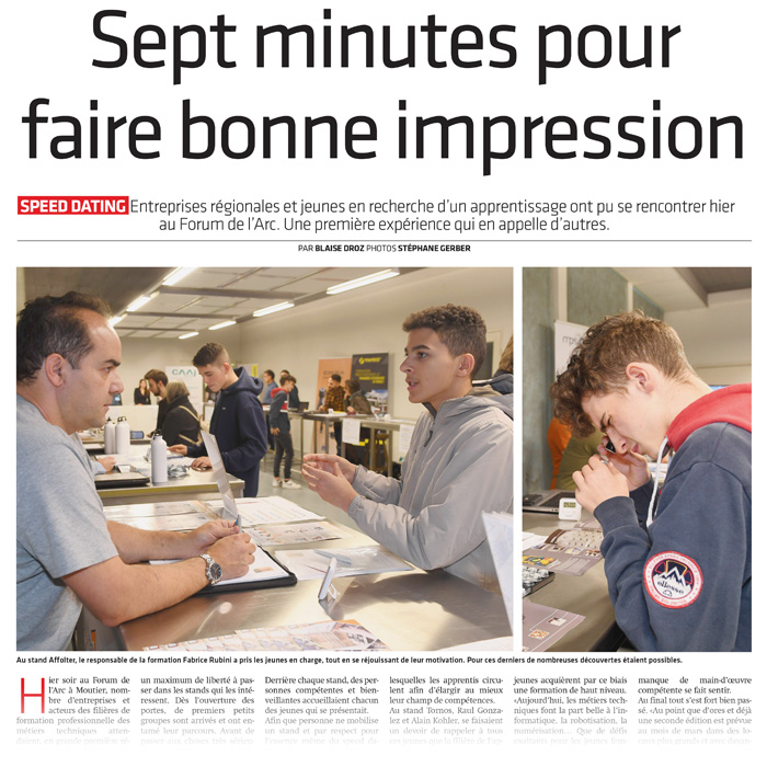 Sept minutes pour faire bonne impression