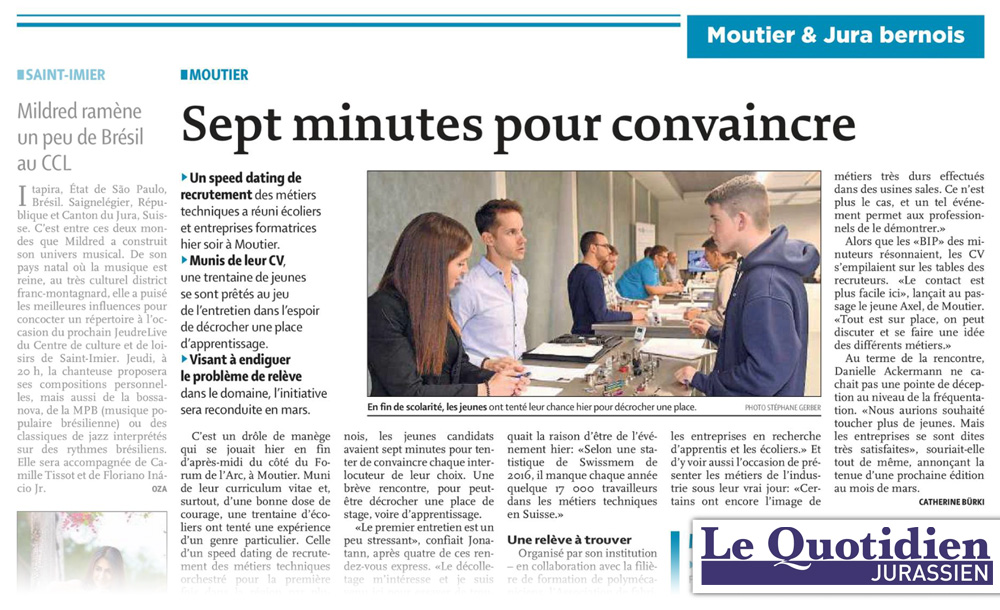 Sept minutes pour convaincre