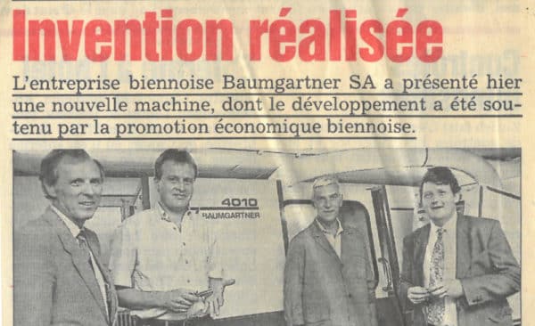 Invention réalisée - Journal du Jura | 07.1991