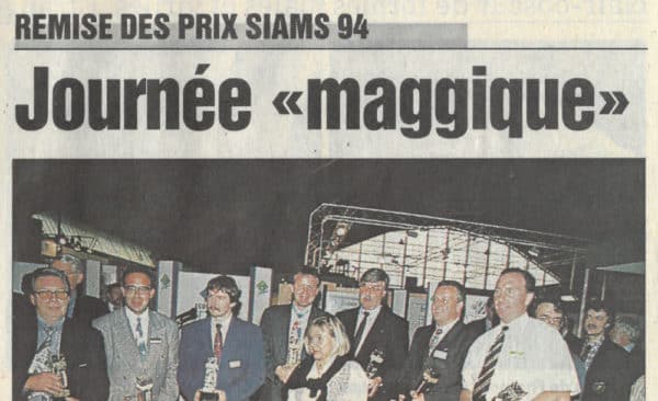 Remise des prix SIAMS 94, Journée magique - Journal du Jura | 28.05.1994