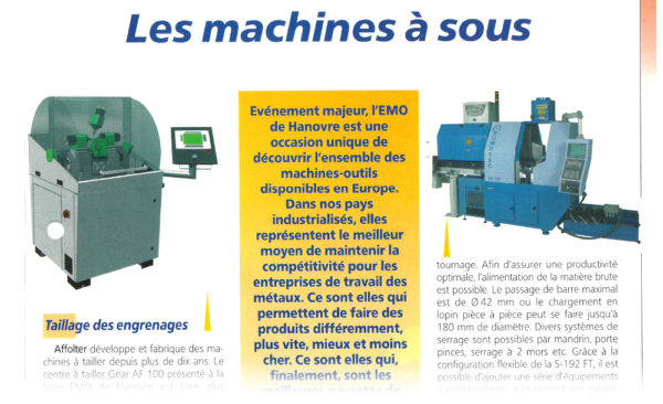 Les machines à sous - Machines production | 7.09.2005