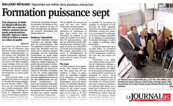 Formation puissance sept | Journal du Jura - 28.04.2006