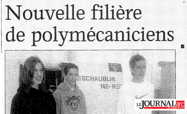 Nouvelle filière de formation polymécanicien | Journal du Jura - 16.03.2007