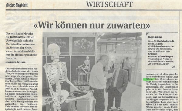 Wir können nur zuwarten - Bieler Tagblatt | 11.03.2009