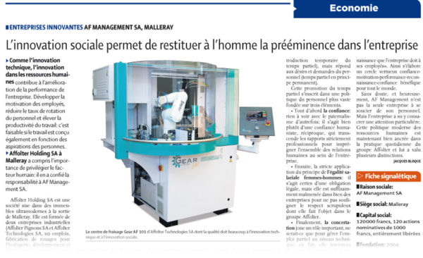 L'innovation sociale permet de restituer à l'homme... - Entreprise innovantes | 02.11.2010