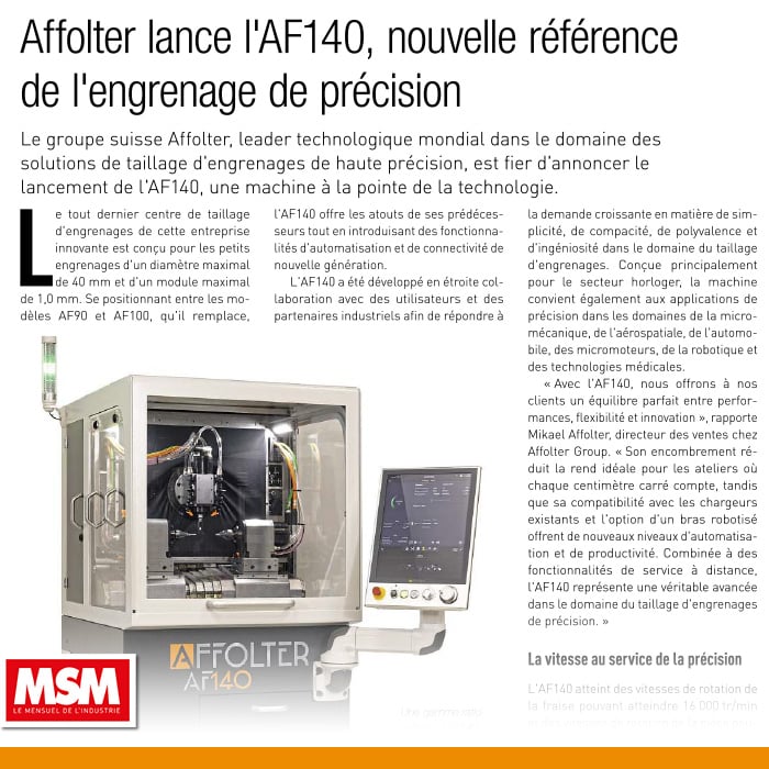 Article de presse« MSM »09.2025